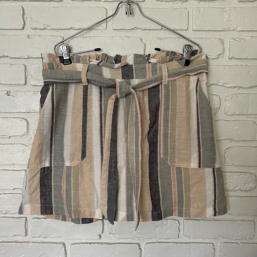 American Eagle Outfitters Striped Skirt With Pockets Size‎ Large